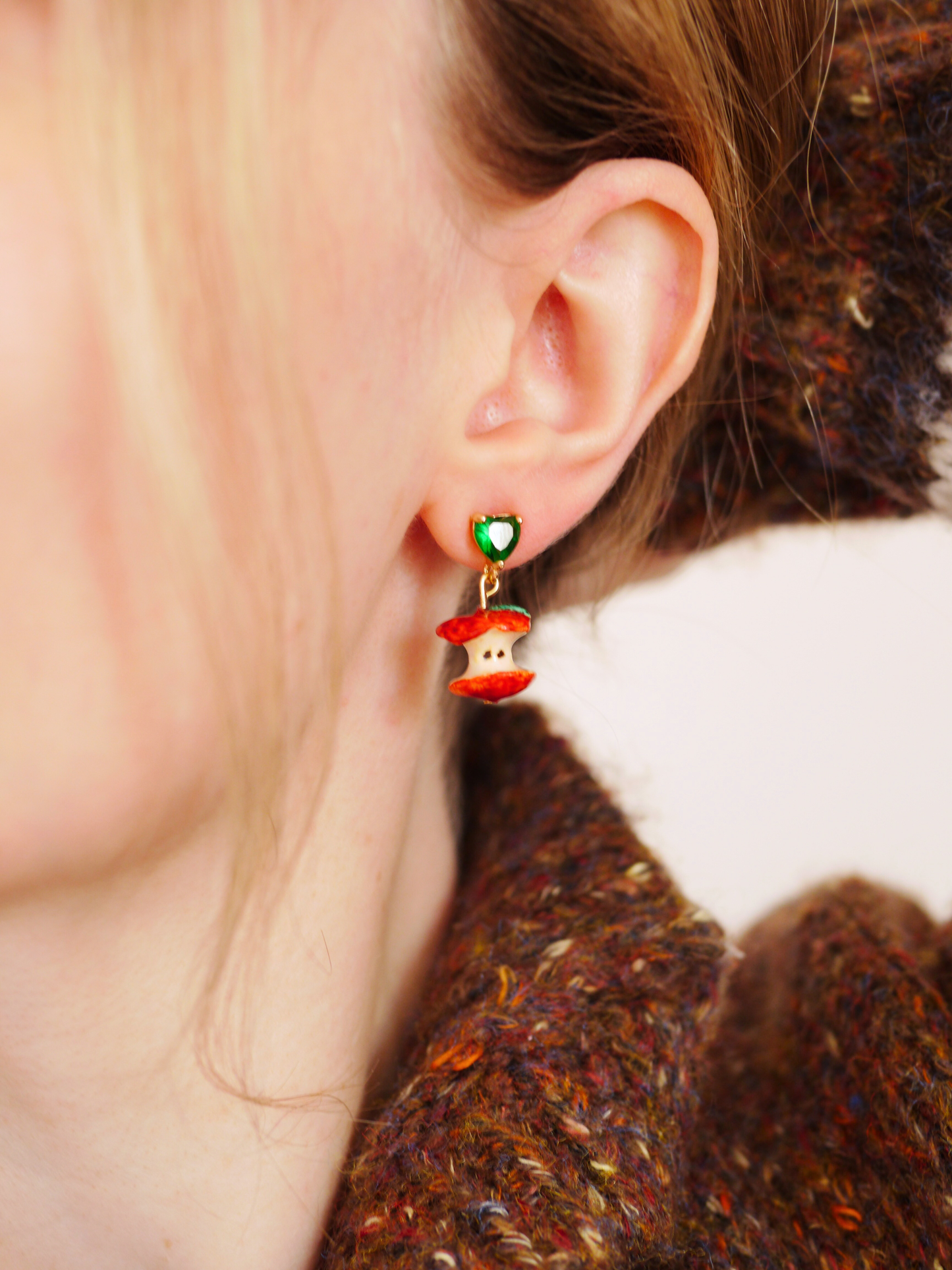 Apple Core Earrings