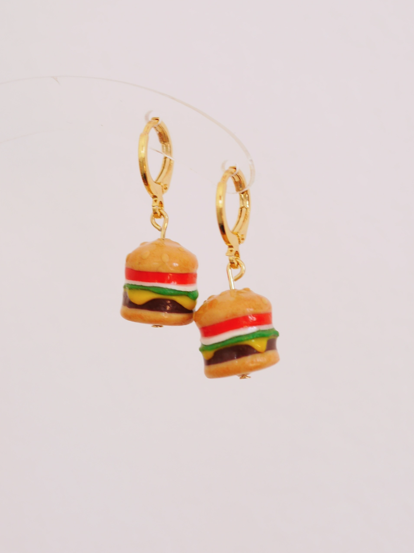 Burger Earrings