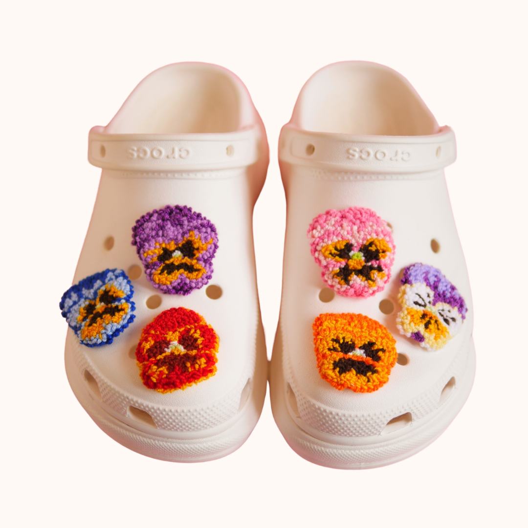 Flower Punch Shoe Charms