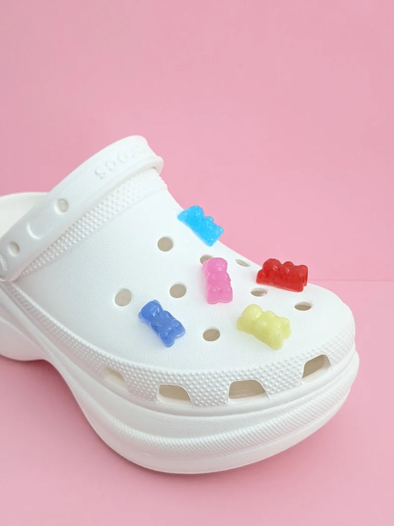 Clear Gummy Bear Croc Charms 