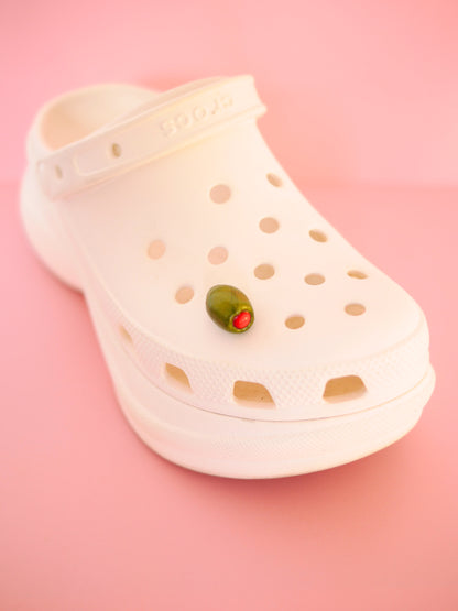 Pimento Olive Shoe Charm