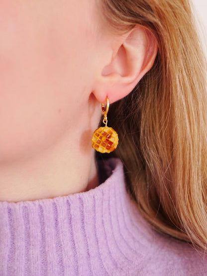 Waffle Earrings