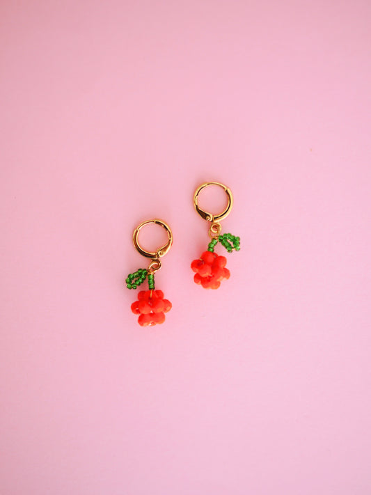 Beaded Clementine Earrings