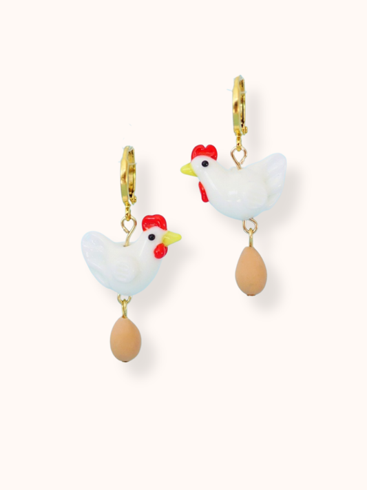 Chicken n' Egg Earrings