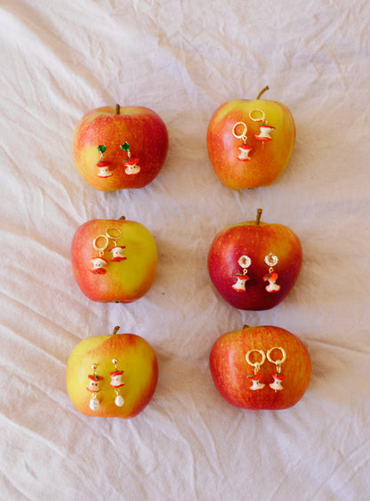 Apple Core Earrings