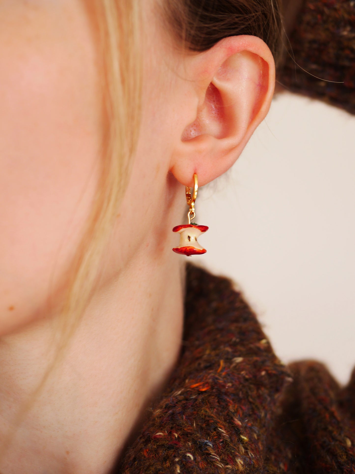 Apple Core Earrings