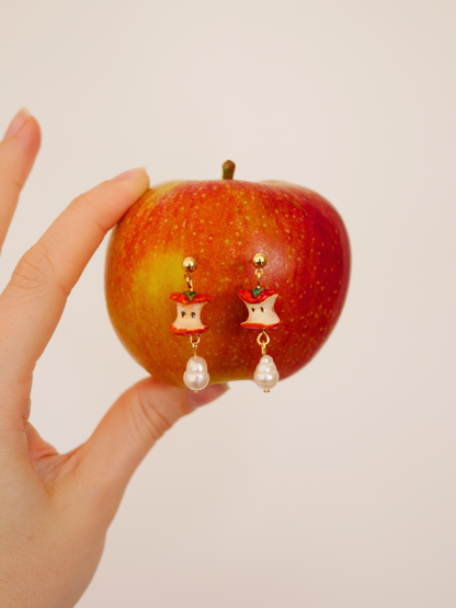 Apple Core Earrings