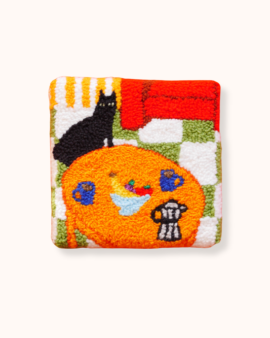 Coffee Table Scene Wall Tile