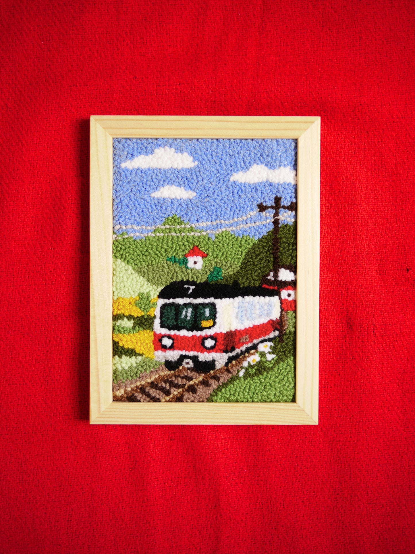 Framed Train Scene