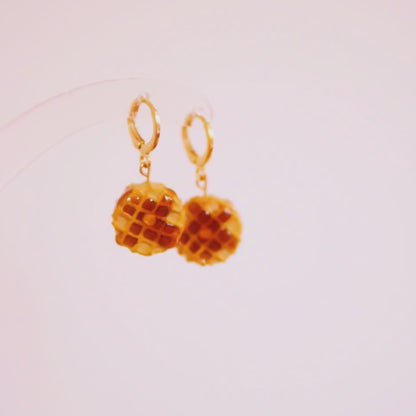 Waffle Earrings