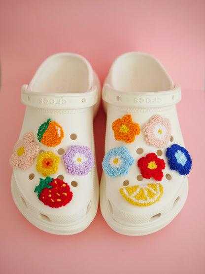 Flower Punch Shoe Charms