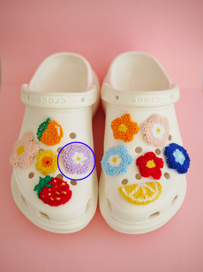 Flower Punch Shoe Charms
