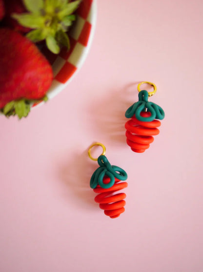 Strawberry Doodle Earrings