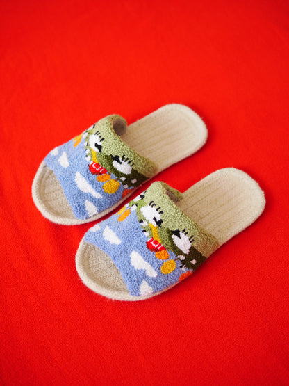 Countryside Punch Needle Slippers