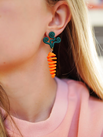 Carrot Doodle Earrings