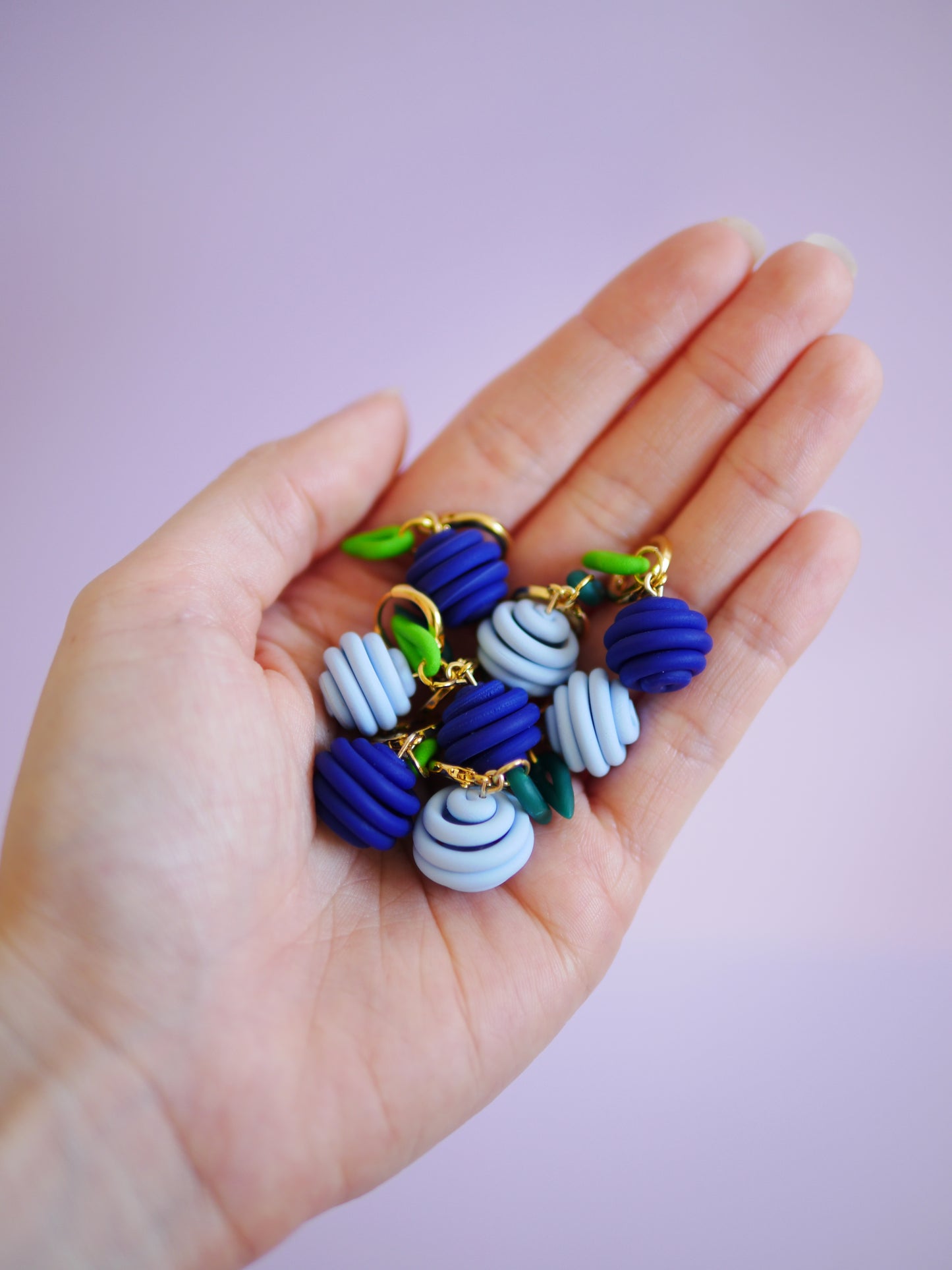 Blueberry Doodle Earrings