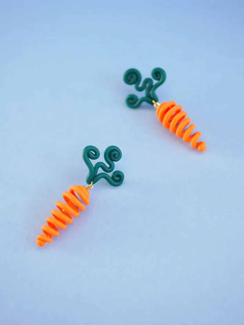 Carrot Doodle Earrings