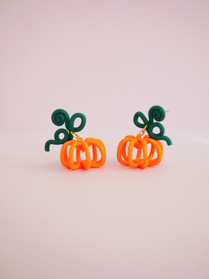 Pumpkin Doodle Earrings