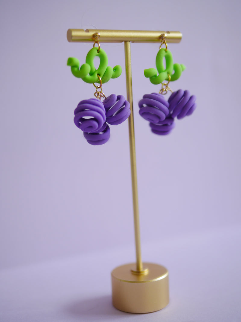 Grape Doodle Earrings