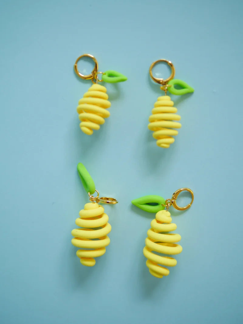 Lemon Doodle Earrings