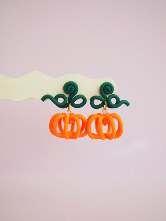 Pumpkin Doodle Earrings